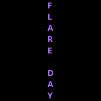 Flare Day Relax Track Pants -- Lavender Print Design