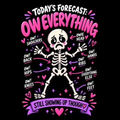 Today's Forecast: Ow Everything Racerback Singlet Design