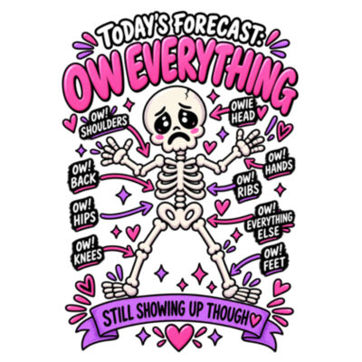 Today's Forecast: Ow Everything Long Sleeve Tee Design