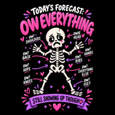 Today's Forecast: Ow Everything Hurts Laptop Sleeve Design