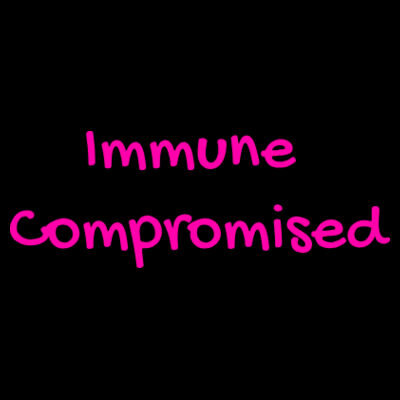 Immune Compromised Slogan Tee Design