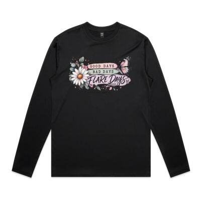 Good Days, Bad Days, Flare Days - Women's Long Sleeve Tee Thumbnail
