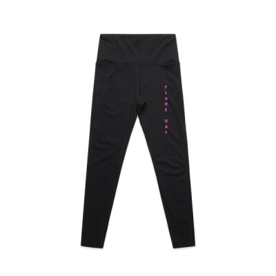 Flare Day Active Leggings - Pink Thumbnail