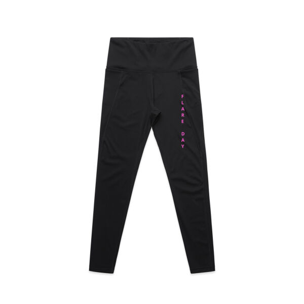 Flare Day Active Leggings - Pink Thumbnail