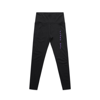 Flare Day Active Leggings - Lavender Thumbnail