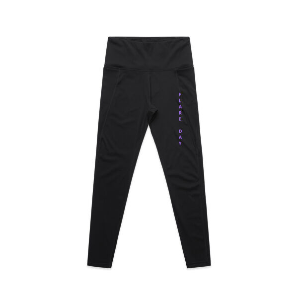 Flare Day Active Leggings - Lavender Thumbnail