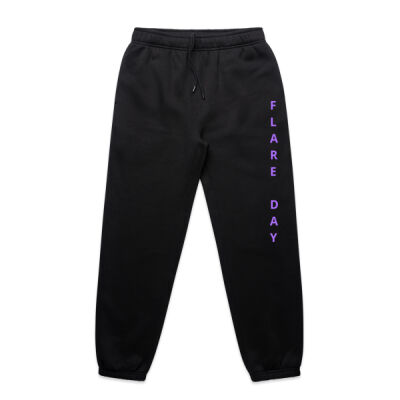 Flare Day Relax Track Pants -- Lavender Print Thumbnail