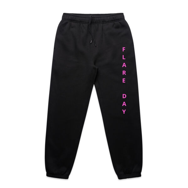 Flare Day Relax Track Pants -- Pink Print  Thumbnail