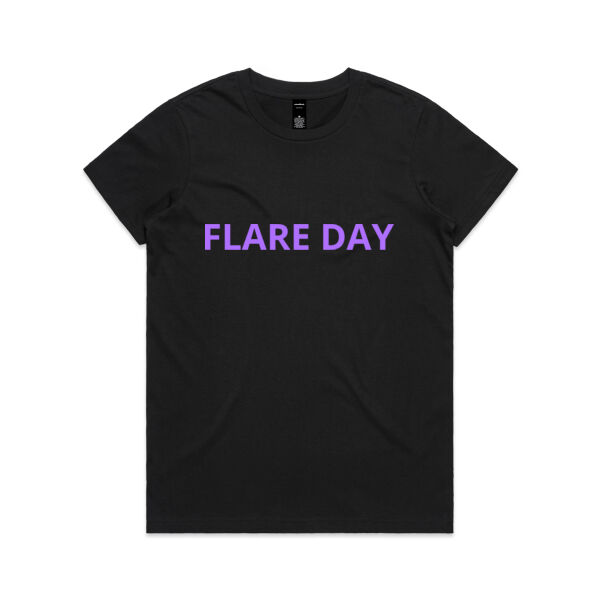 Flare Day Classic Women's Tee - Lavender Print  Thumbnail