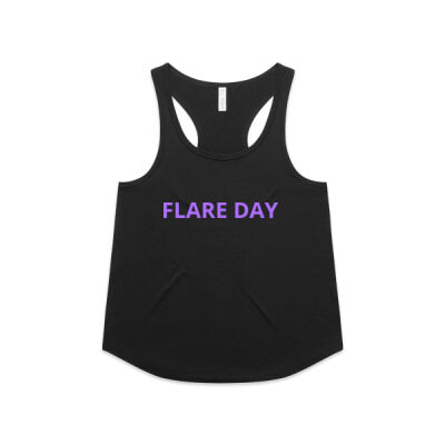 Flare Day Racer Back Singlet - Lavender Thumbnail