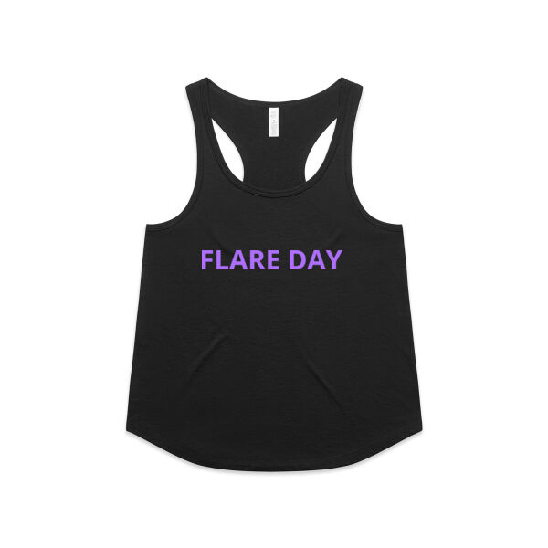 Flare Day Racer Back Singlet - Lavender Thumbnail