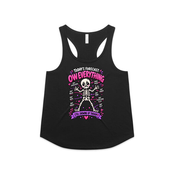 Today's Forecast: Ow Everything Racerback Singlet Thumbnail