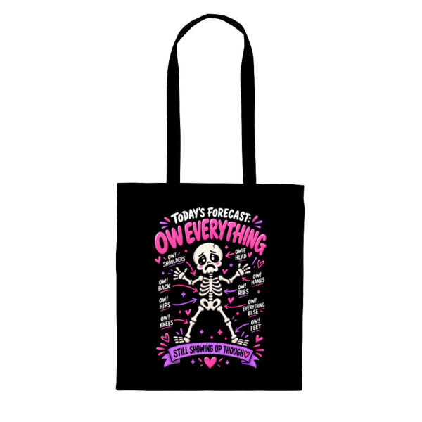 Today's Forecast: Ow Everything Hurts Tote Bag Thumbnail