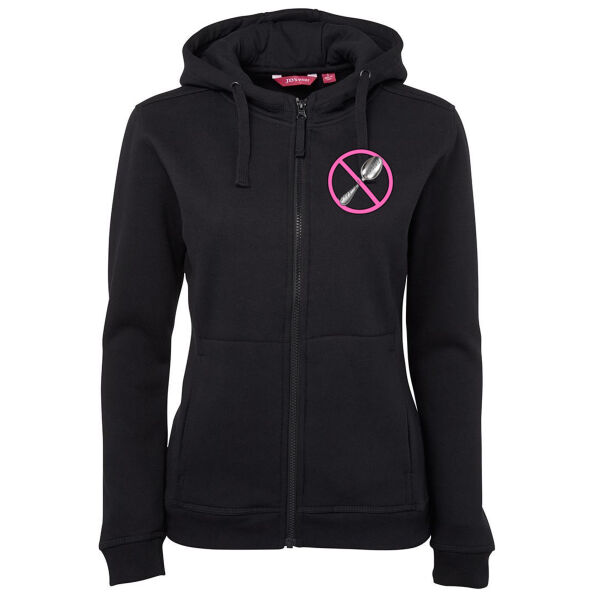 No Spoons Zip Up Fleece Hoodie  Thumbnail