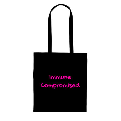 Immune Compromised Slogan Tote Bag Thumbnail
