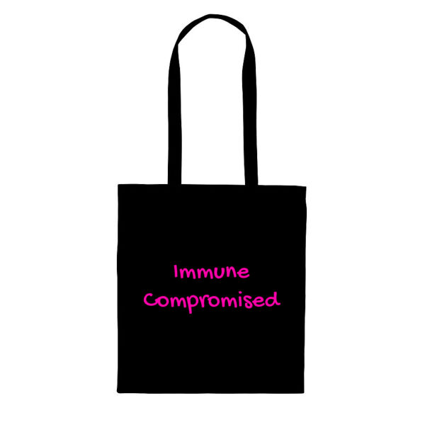 Immune Compromised Slogan Tote Bag Thumbnail