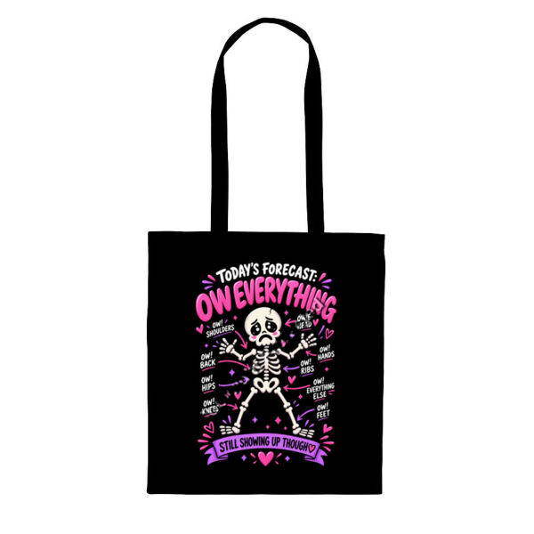 Today's Forecast: Ow Everything Hurts Tote Bag 7 Thumbnail